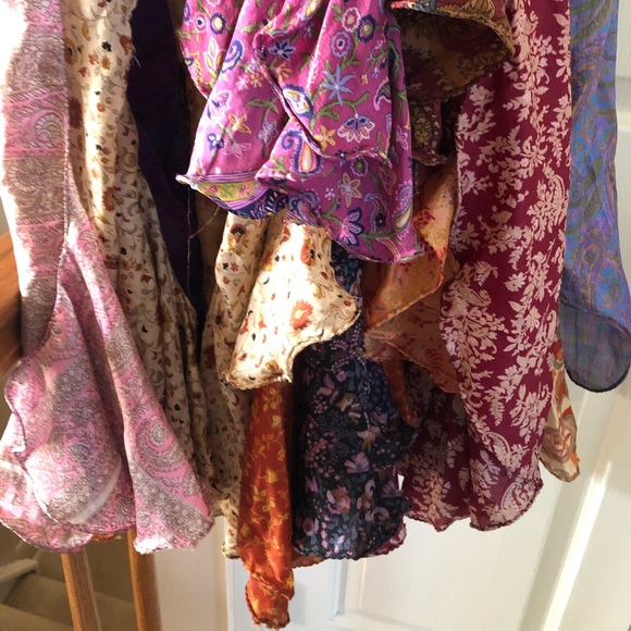 Silk wrap skirt - Picture 3 of 5